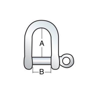 HARKEN 1/4 Stainless Shackle - Bosuns Boat