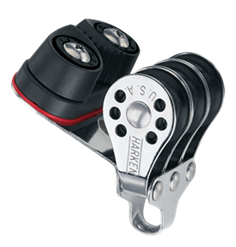 HARKEN Triple Micro Block w-Cam Cleat - 22mm