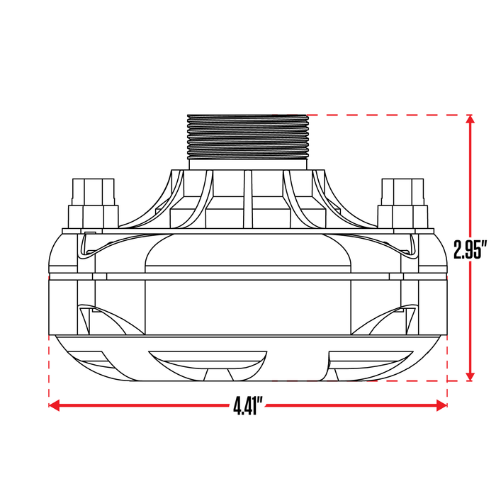 HD-1 // 1" 300 Watt Compression Horn Driver, Single