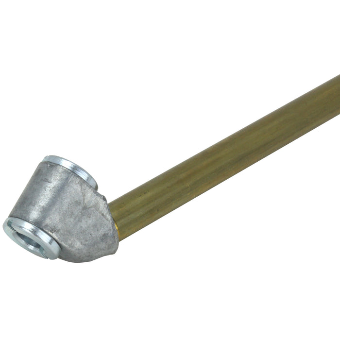 High Pressure Dial Tire Pressure Gauge - Dual Head Air Chuck, 12" Hose