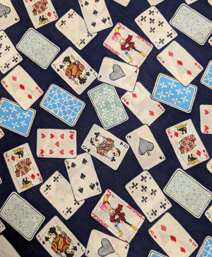 Hokkoh - Legendary Singing Cards Cotton Lawn - Blue