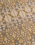 Hokkoh - Nouveau Flower Filigree Cotton Lawn - Beige and Yellow