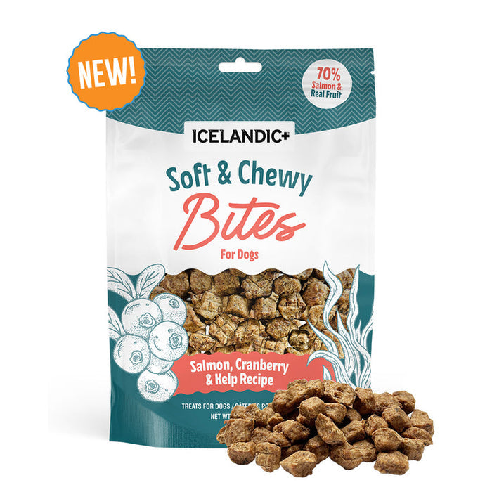 Icelandic+ Salmon, Cranberry & Kelp Recipe Soft & Chewy Bites for Dogs