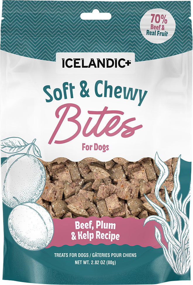 Icelandic SOFT & CHEWY BITES BEEF/PLUM/KELP 1.8OZ