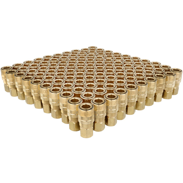 Industrial Air Coupler 1/4" NPT Female Brass Air Coupler, M-STYLE® Quick Connect Air Coupler, 715