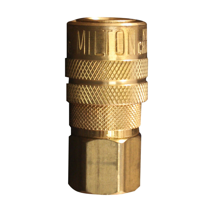 Industrial Air Coupler 1/4" NPT Female Brass Air Coupler, M-STYLE® Quick Connect Air Coupler, 715