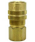 Industrial Coupler 3/8" NPT Female Brass Air Coupler, M-STYLE® Quick Connect