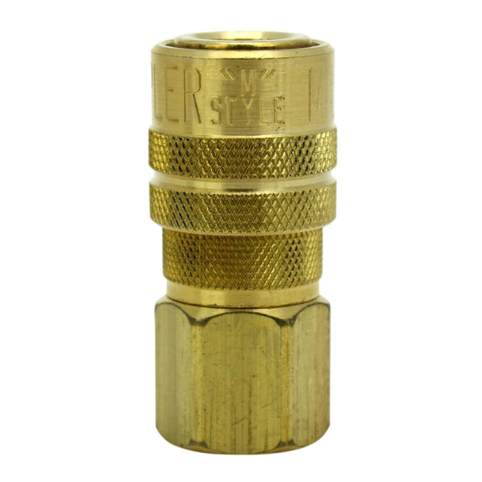 Industrial Coupler 3/8" NPT Female Brass Air Coupler, M-STYLE® Quick Connect