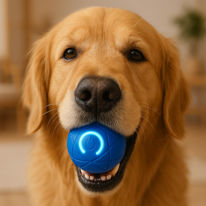 Interactive Dog Ball – Motion Activated LED Dog Toy