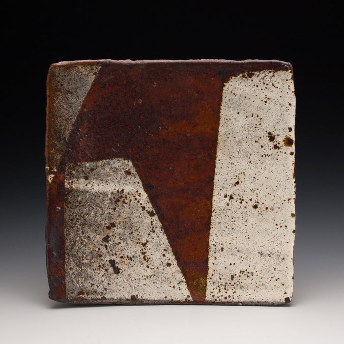 Iron and White Square Plate