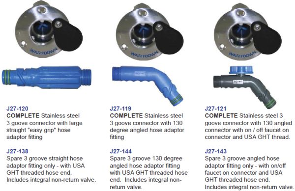 Jabsco Pump J27-144 Angled Connector 3Grv