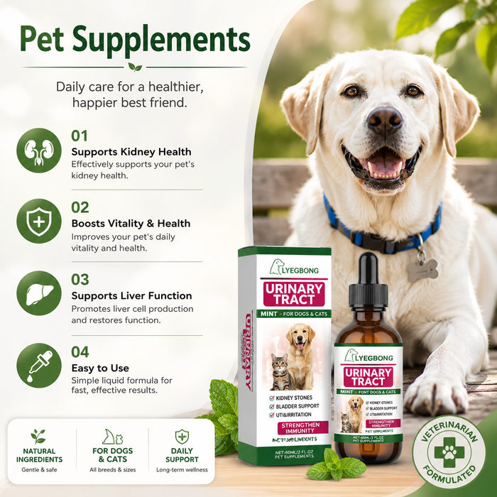 Kidney Health Liquid Supplement for Dogs & Cats | Daily Urinary Support