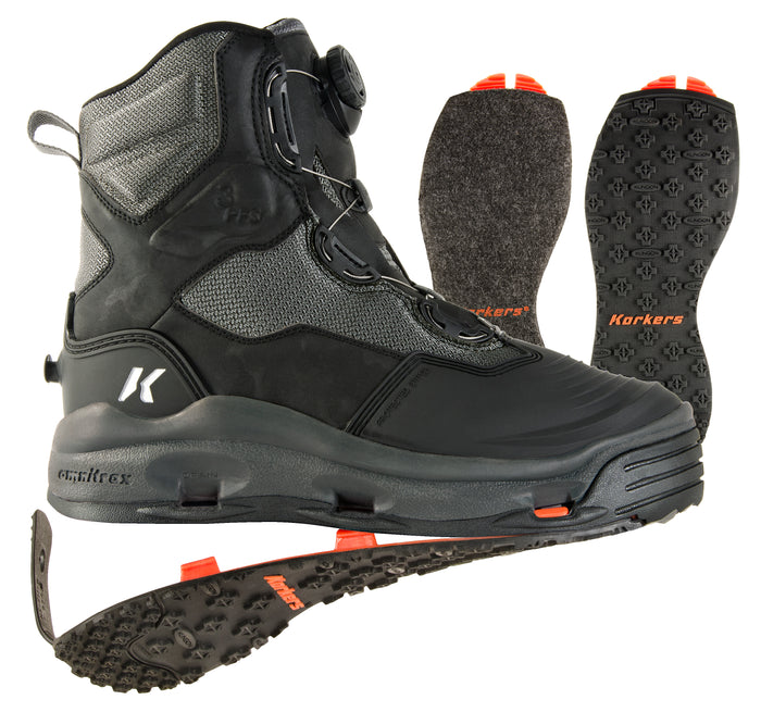 korkers dark horse wading boot