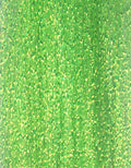 Krystal Flash in Chartreuse – bright, fluorescent green flash ideal for visibility in murky water and effective on steelhead, bass, and saltwater patterns.