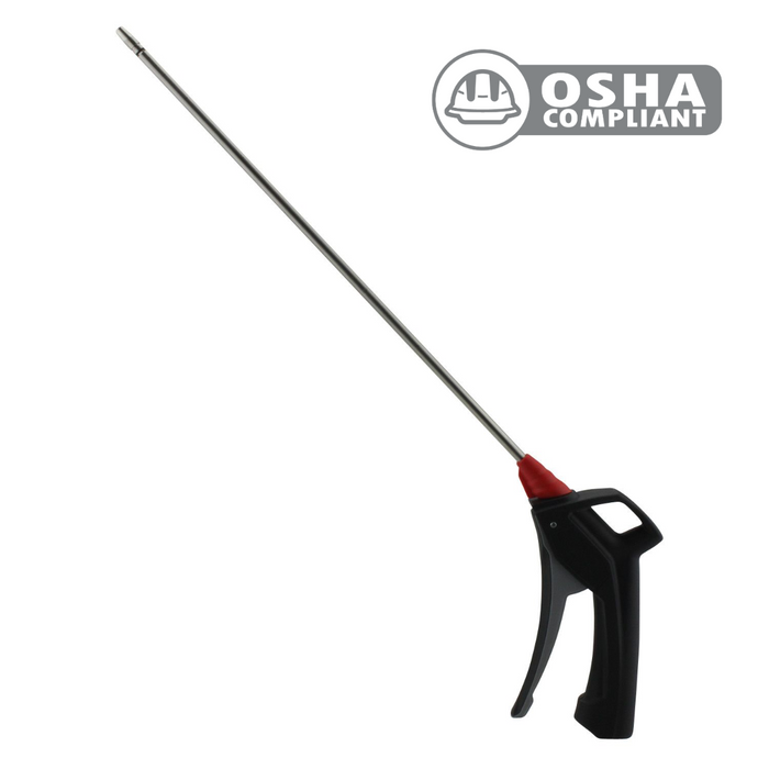 KWIK-CHANGE® PRO Series Pistol Grip Blow Gun, 11" Extended Reach Safety Tip, 235 Max PSI (S-197)