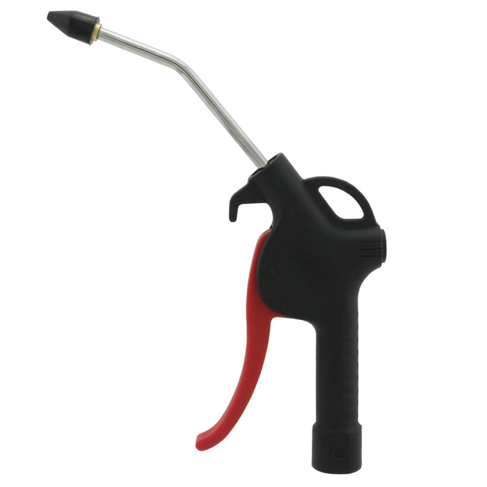 Lightweight Pistol Grip Blow Gun w/ Fixed Rubber Tip, 1/4" NPT, 90 PSI, 16.5 SCFM (S-164)