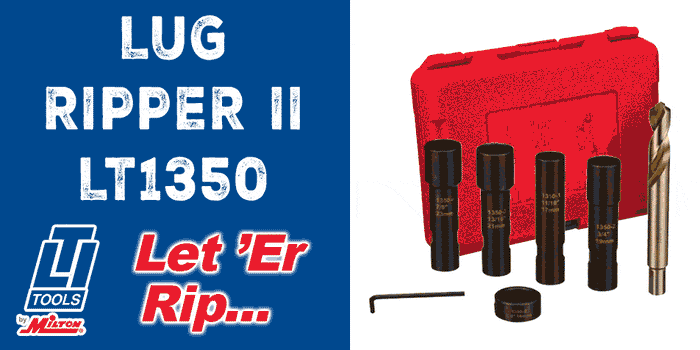 Mag Lug Stud Drill Out Kit With 16mm Step Up Cobalt Drill Bit - Lug Ripper II
