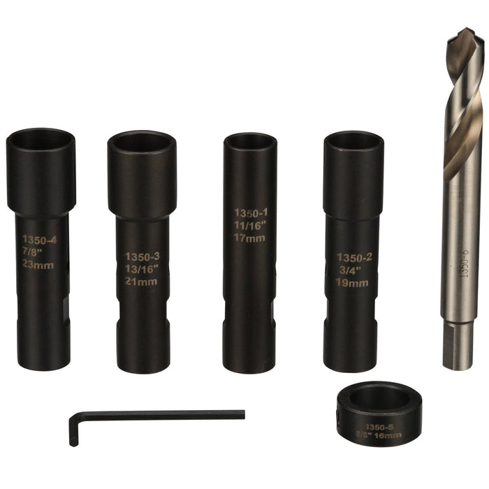 Mag Lug Stud Drill Out Kit With 16mm Step Up Cobalt Drill Bit - Lug Ripper II