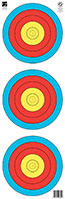 Maple Leaf TA-40cm Vertical 3 Spot Target Face