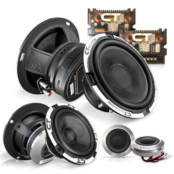 MESO-6-5-3WAY-COM // 6.5" 500W 3-Way Component Speaker Set