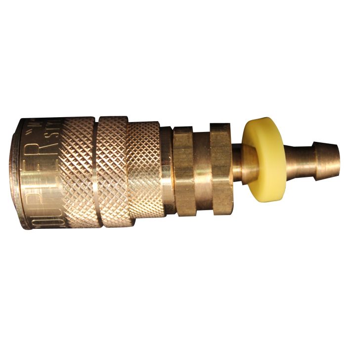 Milton® 1/4" Hose Barb M-STYLE® Push-on and Lock Coupler