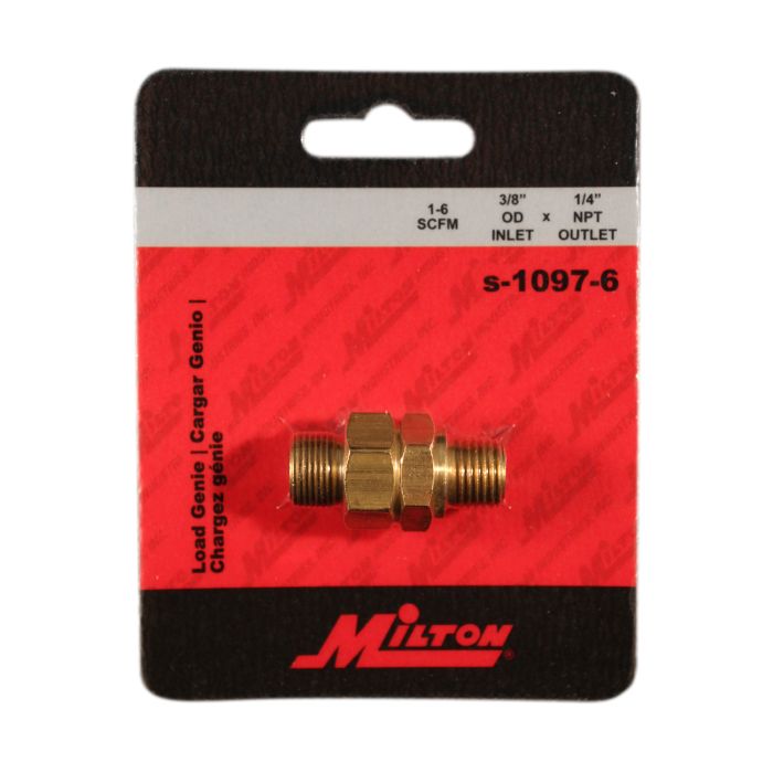Milton® 1/4" MNPT x 3/8" OD Load Genie