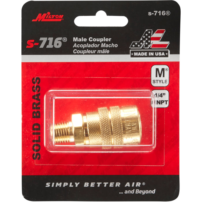 Milton® 1/4" NPT M-Style KWIK-CHANGE® Coupler