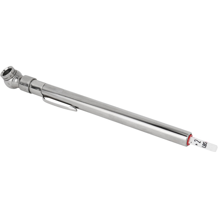 Milton® Heavy Duty, Tire Pencil Gauge, 2-20 PSI, Single Head Air Chuck, Brass Tubing, Corrosion Resistant