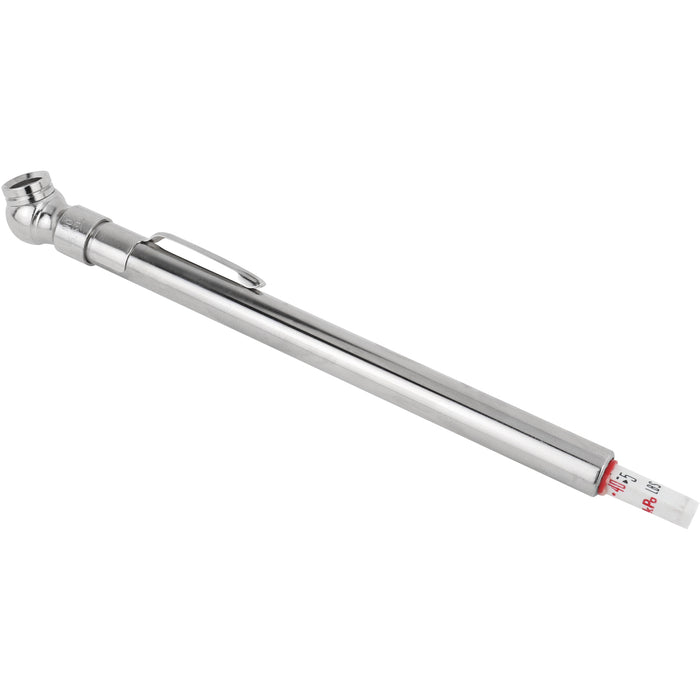 Milton® Heavy Duty, Tire Pencil Gauge, 5-50 PSI, Single Head Air Chuck, Brass Tubing, Corrosion Resistant