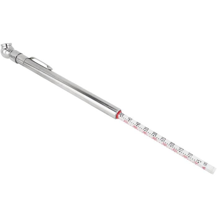 Milton® Heavy Duty, Tire Pencil Gauge, 5-50 PSI, Single Head Air Chuck, Brass Tubing, Corrosion Resistant