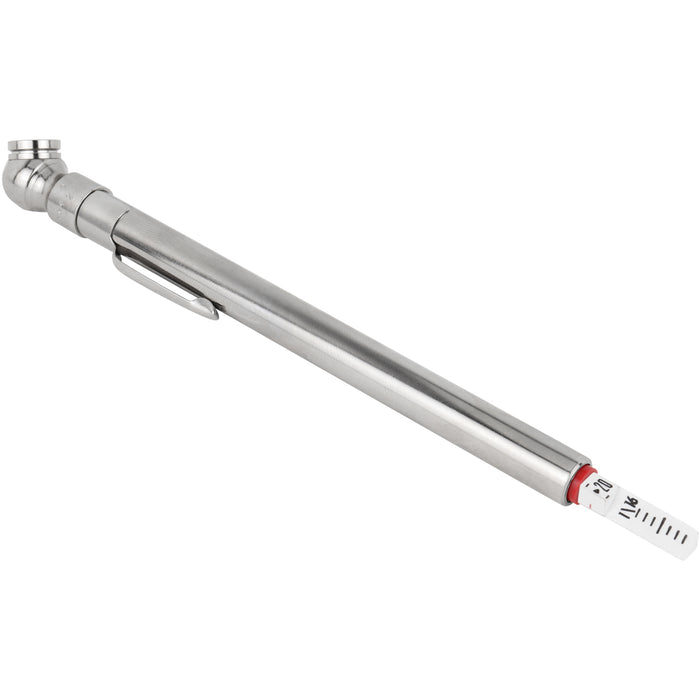 Milton® Heavy Duty, Tire & Tread Pencil Gauge, 10-70 PSI, Single Head Air Chuck, Brass Tubing, Corrosion Resistant