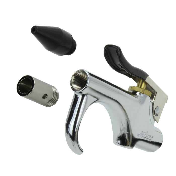 Milton (S-148) 1/4" NPT Lever Blow Gun with Rubber Tip and Safety Air Nozzle
