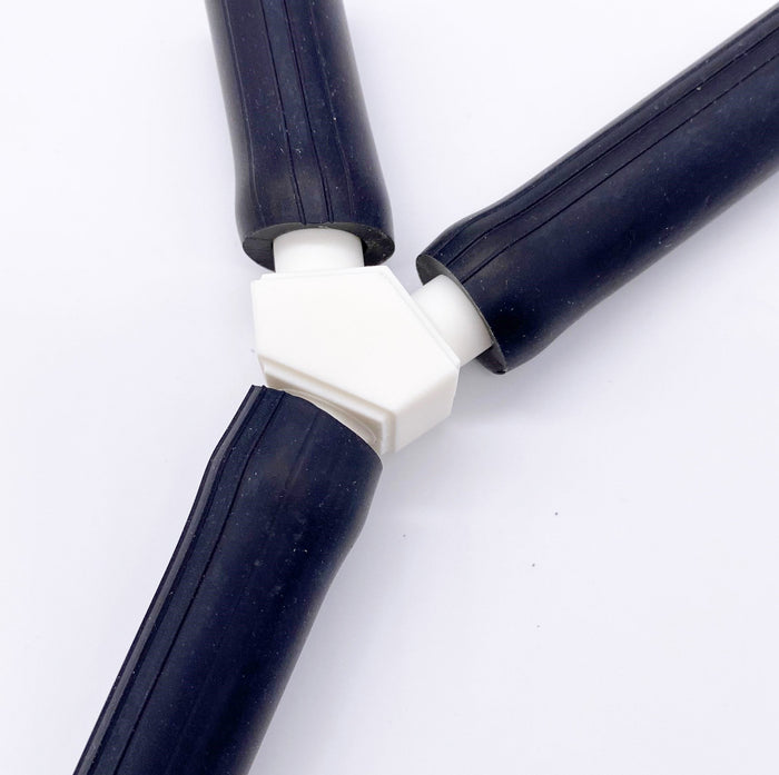 wye hose splitter connecting two hoses into one