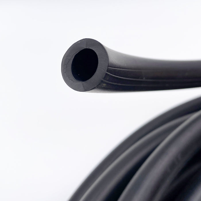 detail photo of end of milton driveway signal tubing
