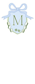 Monogram Mahjong Notepad * Green