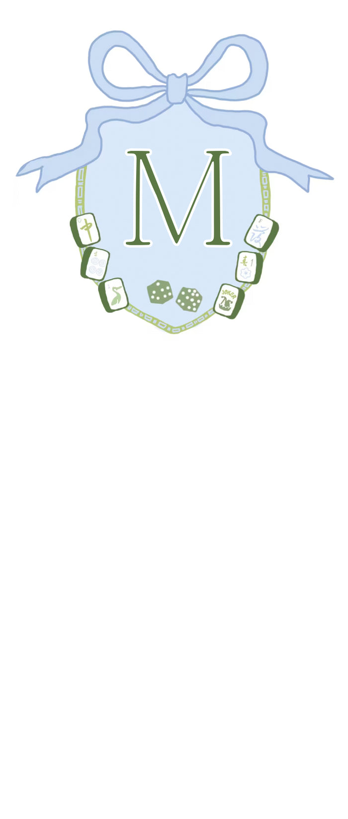 Monogram Mahjong Notepad * Green