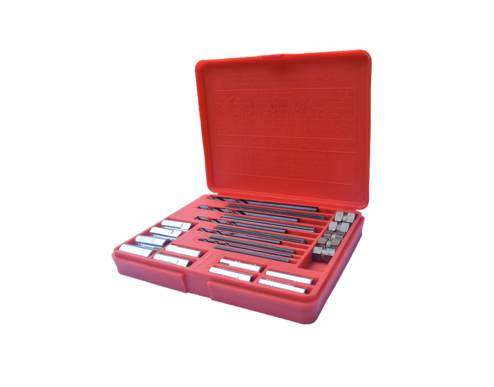 Multispline (1/8”, 3/16” & Master Set) Screw and Broken Bolt Extractor Remover with Hex Turn Nut - ProTractor