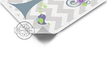 MuralMax- Whimsical Animals & Tree Theme - Chevron Unframed Prints - Set of 3-B018KOF3FE-MuralMax Interiors