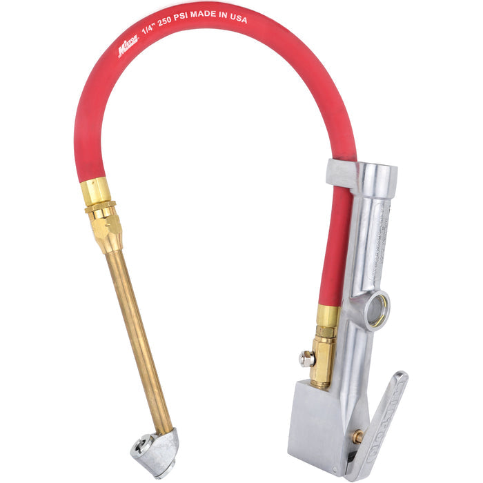 NEW & IMPROVED - Milton® Tire Inflator Gauge with Dual Head Air Chuck 15” Air Hose 10-160 PSI