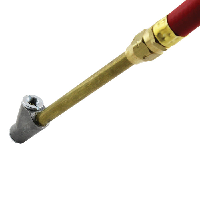 NEW & IMPROVED - Milton® Tire Inflator Gauge with Dual Head Straight Foot Air Chuck 15” Air Hose 10-160 PSI