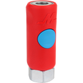 New T-Style Safety Push Button Air Coupler – 1/4" FNPT