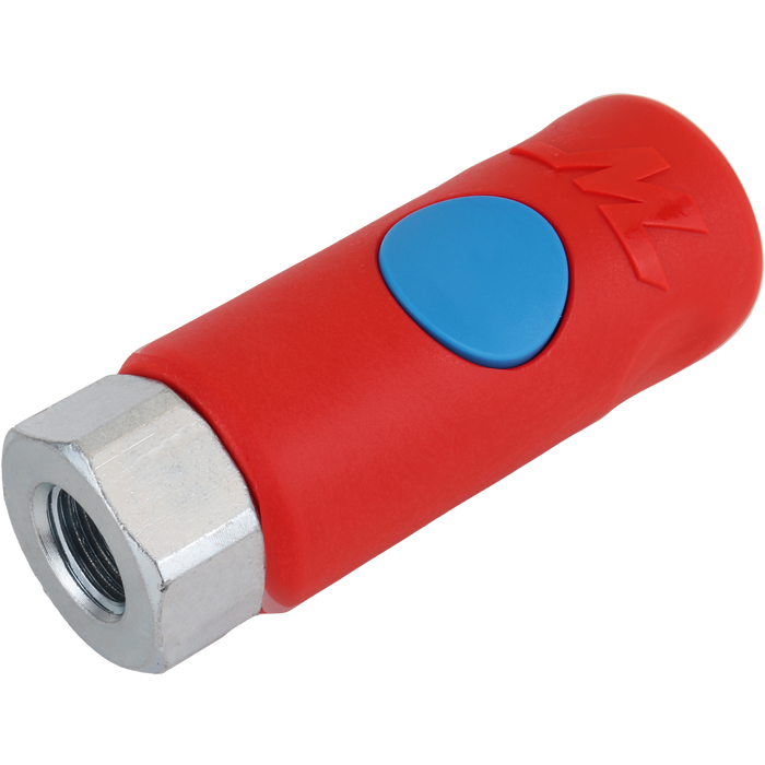 New T-Style Safety Push Button Air Coupler – 1/4" FNPT