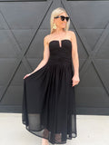 NIA Beverly Maxi Dress In Black - Infinity Raine