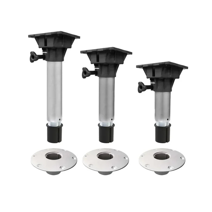 OCEANSOUTH FIXED SOCKET PEDESTAL FLAT BASE - 3 Sizes