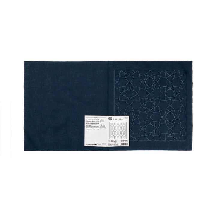 Olympus - Nagomi Collection "Onoe-Gasane" Cotton Sashiko Sampler Cloth - Navy