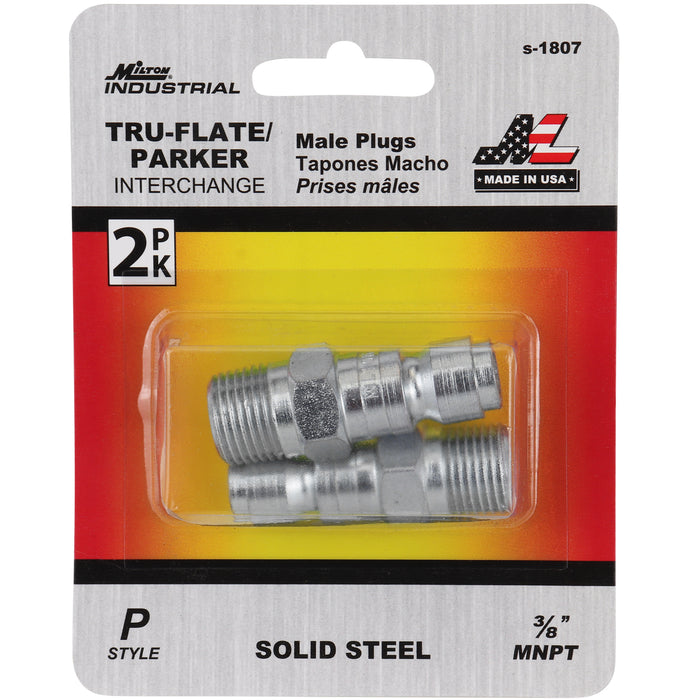 P-Style Air Plug -3/8" MNPT  Male