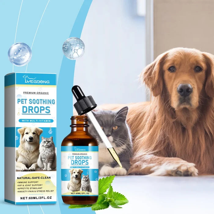 Pet Calming & Immune Support Drops for Dogs & Cats | Daily Wellness Formula