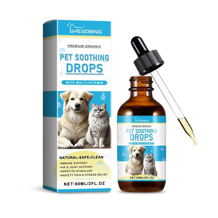 Pet Calming & Immune Support Drops for Dogs & Cats | Daily Wellness Formula