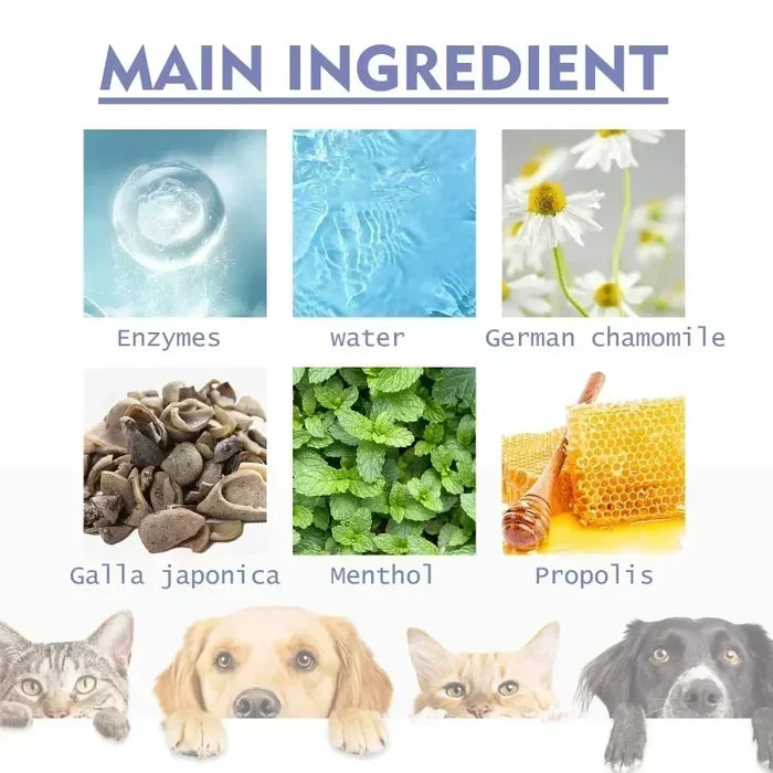 Pet Dental Care Spray for Dogs & Cats | Fresh Breath & Teeth Cleaning (1+1 FREE)