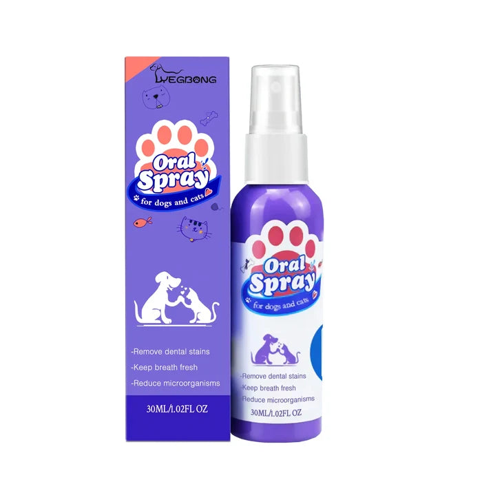 Pet Dental Care Spray for Dogs & Cats | Fresh Breath & Teeth Cleaning (1+1 FREE)